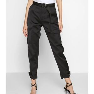 Holzweiler Women's Cargo Style Pants ⍣ Skunk Trouser in Black
